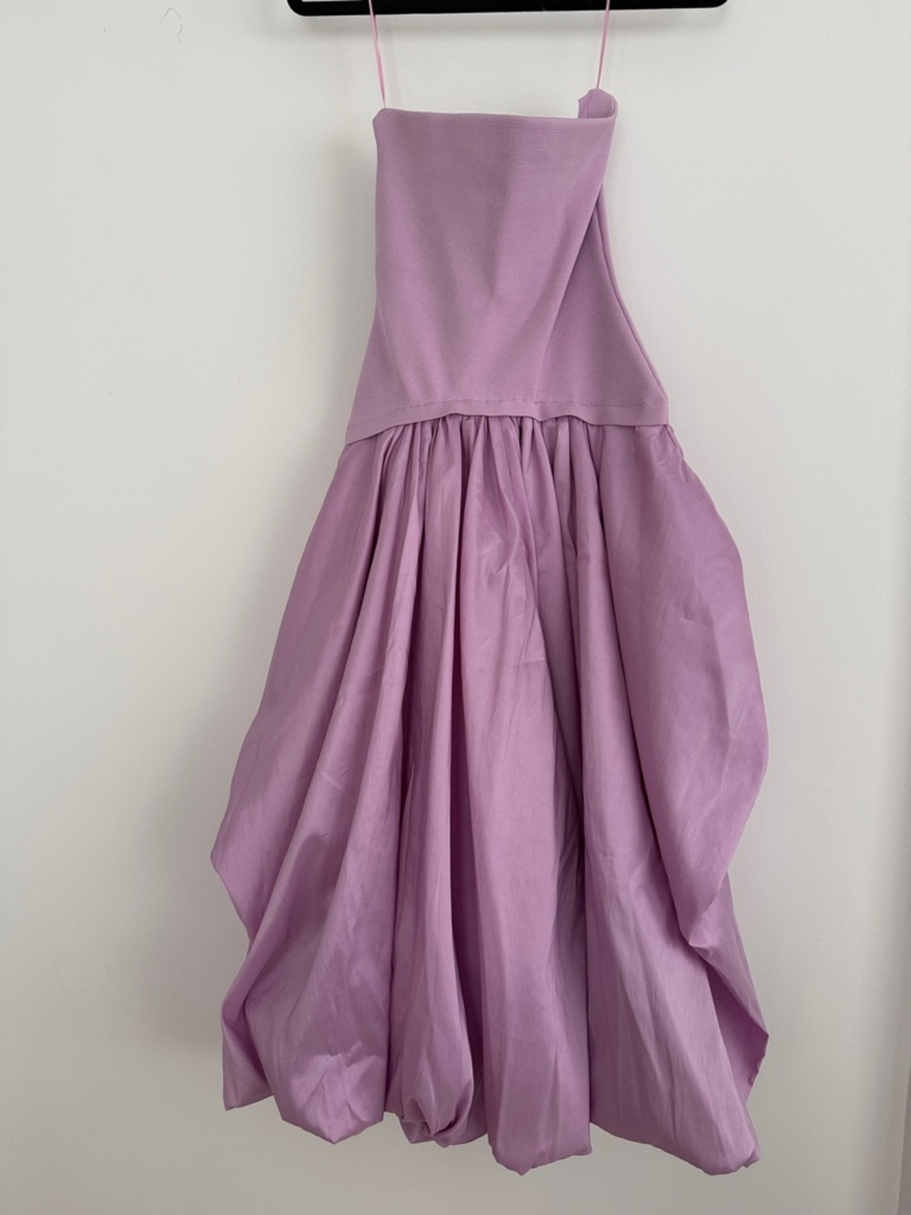SIMKHAI Izzy strapless stretch-knit and taffeta midi dress XS NWT - Picture 5 of 7